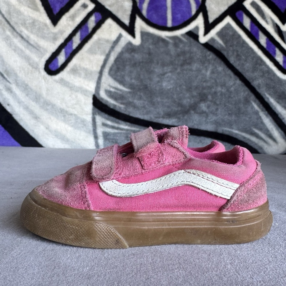 Size‎ 7.5c - Vans Old Skool V Pink Toddler